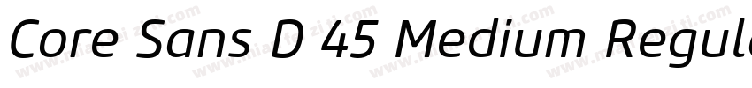 Core Sans D 45 Medium Regular字体转换